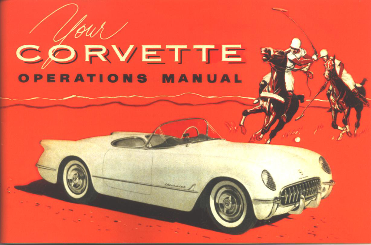 (image for) Corvette Owner's Manual 1954-55 - Click Image to Close